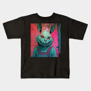 Pink Rabied Rabbit Bunny Kids T-Shirt